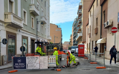 Immagine: CAGLIARI: DISMISSIONI VECCHIE RETI IN VIA ORLANDO E VIA EINAUDI
