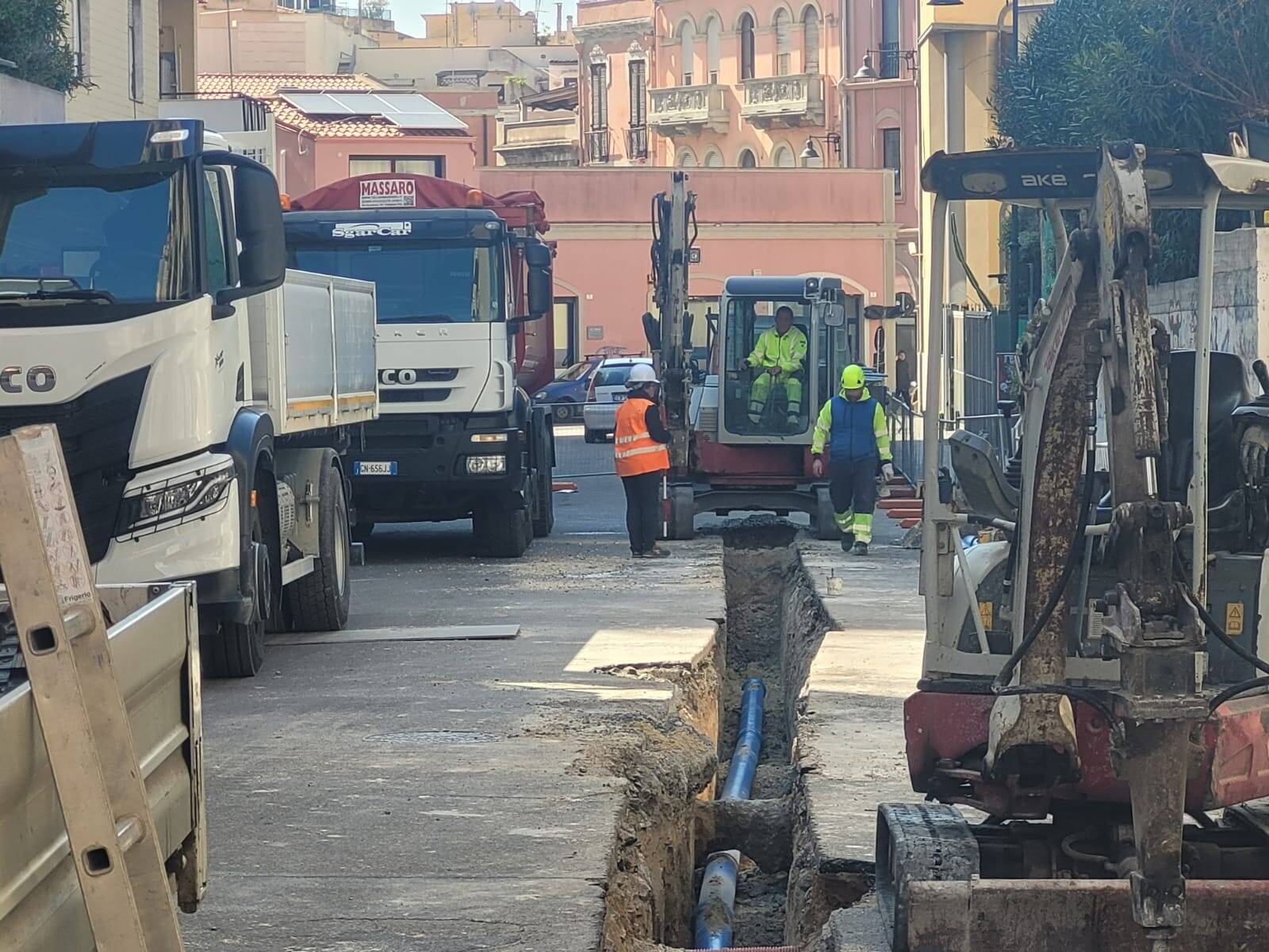Immagine: Cantiere Fsc Cagliari via Einaudi