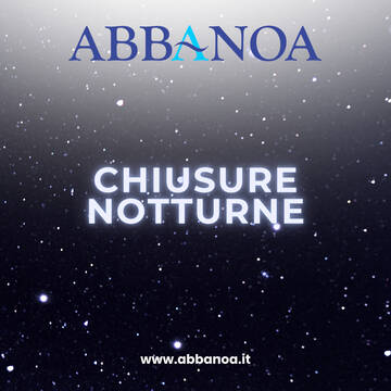 Immagine: CHIUSURE NOTTURNE