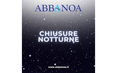 Immagine: CHIUSURE NOTTURNE