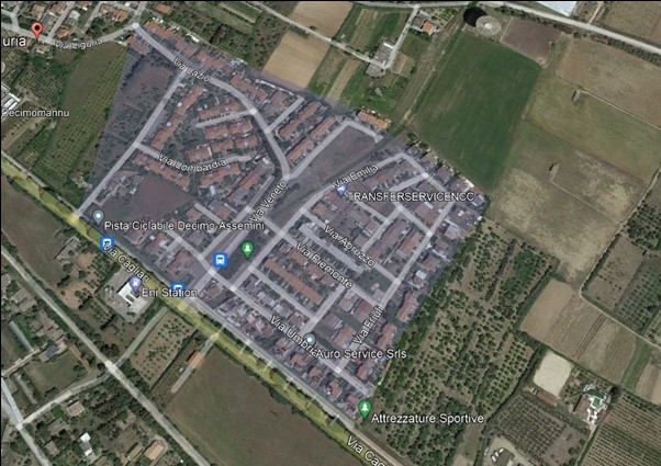 Immagine: Decimomannu Via Cagliari intervento del 17 ottobre