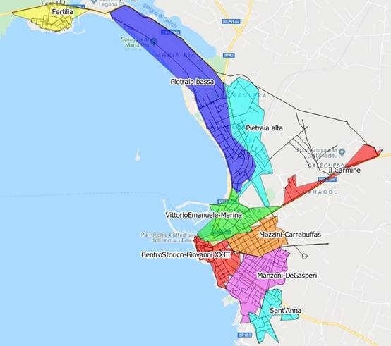 Immagine: Distrettualizzazione reti Alghero