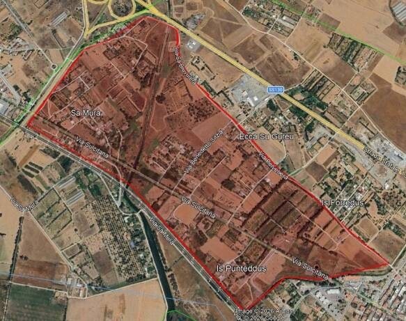 Immagine: elmas area tra le vie sulcitana e polveriera