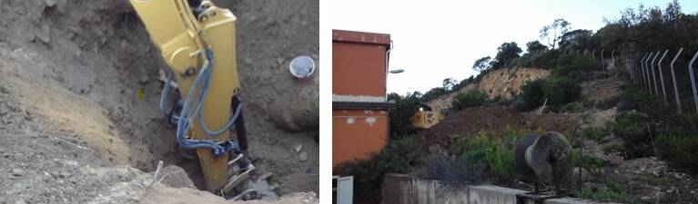 Immagine: foto scavo guasto monte ruiu tempio del 30-09-2024 COMBO