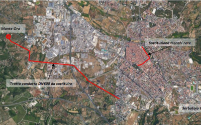 Immagine: Immagine mappa appalto monte oro via milano Sassari