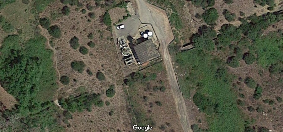 Immagine: Immagine satellitare potabilizzatore Bellone Torpè