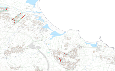 Immagine: Mappa Budoni collegamento nuove reti intervento 10 febbraio
