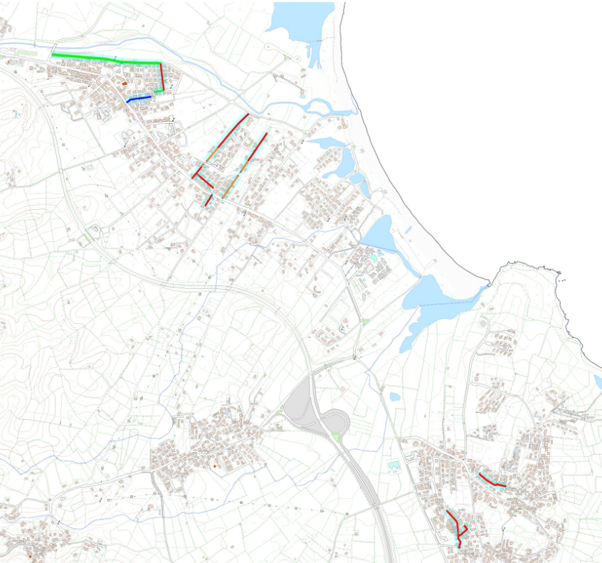 Immagine: Mappa Budoni Pnrr reti del 18-06-2024