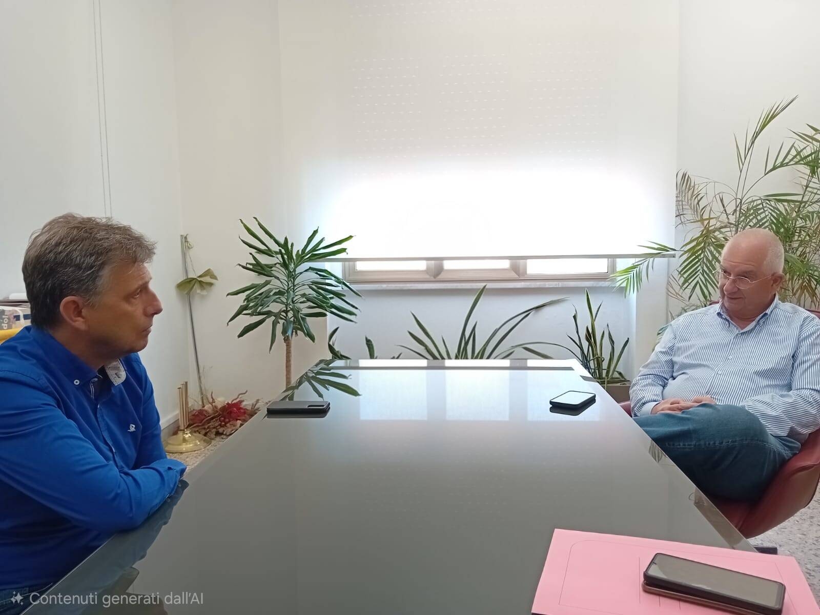 Immagine: Presidente Sardu e sindaco di Simaxis