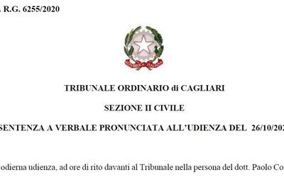 Immagine: Sentenza Tribunale Cagliari Conguagli Regolatori